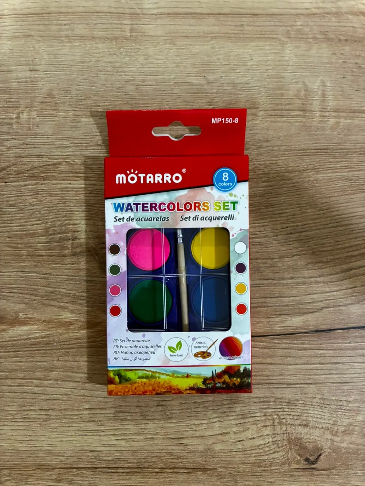 Set de Acuarelas Mótarro (Estuche Rojo)