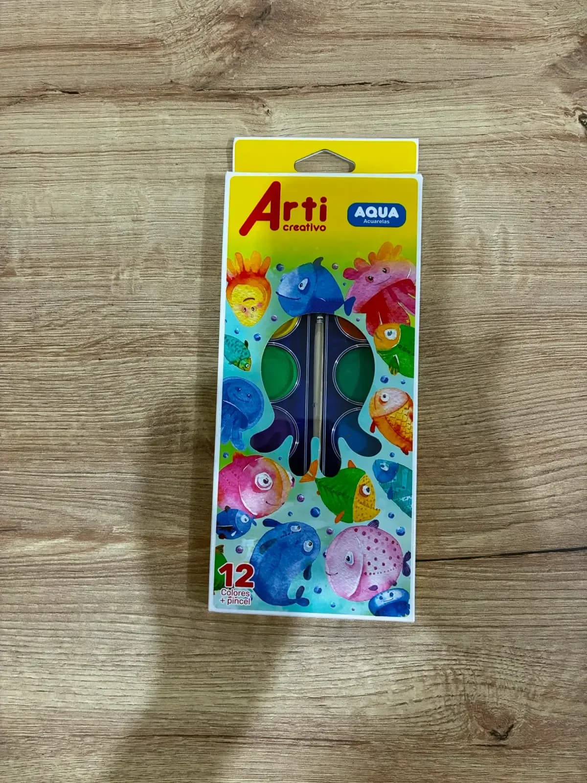 Set de Acuarelas Arti Creativo (Estuche Amarillo)